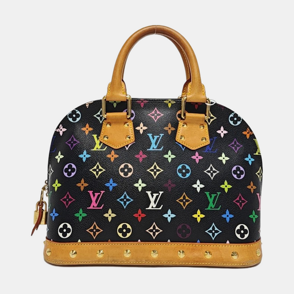 ALMA PM Monogram Coated Canvas Black