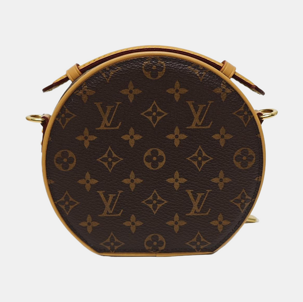BOITE CHAPEAU Mini Monogram Coated Canvas Brown
