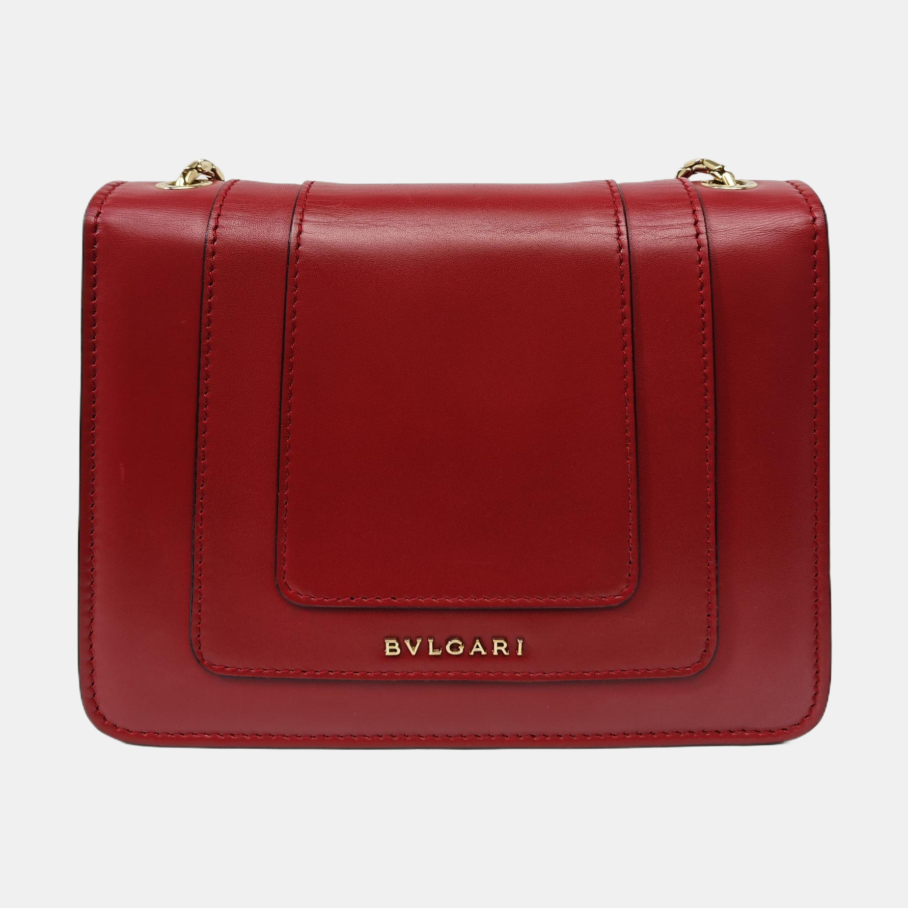 SERPENTI FOREVER Small Calfskin Red