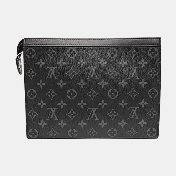 Pochette Voyag MM Monogram Coated Canvas Black