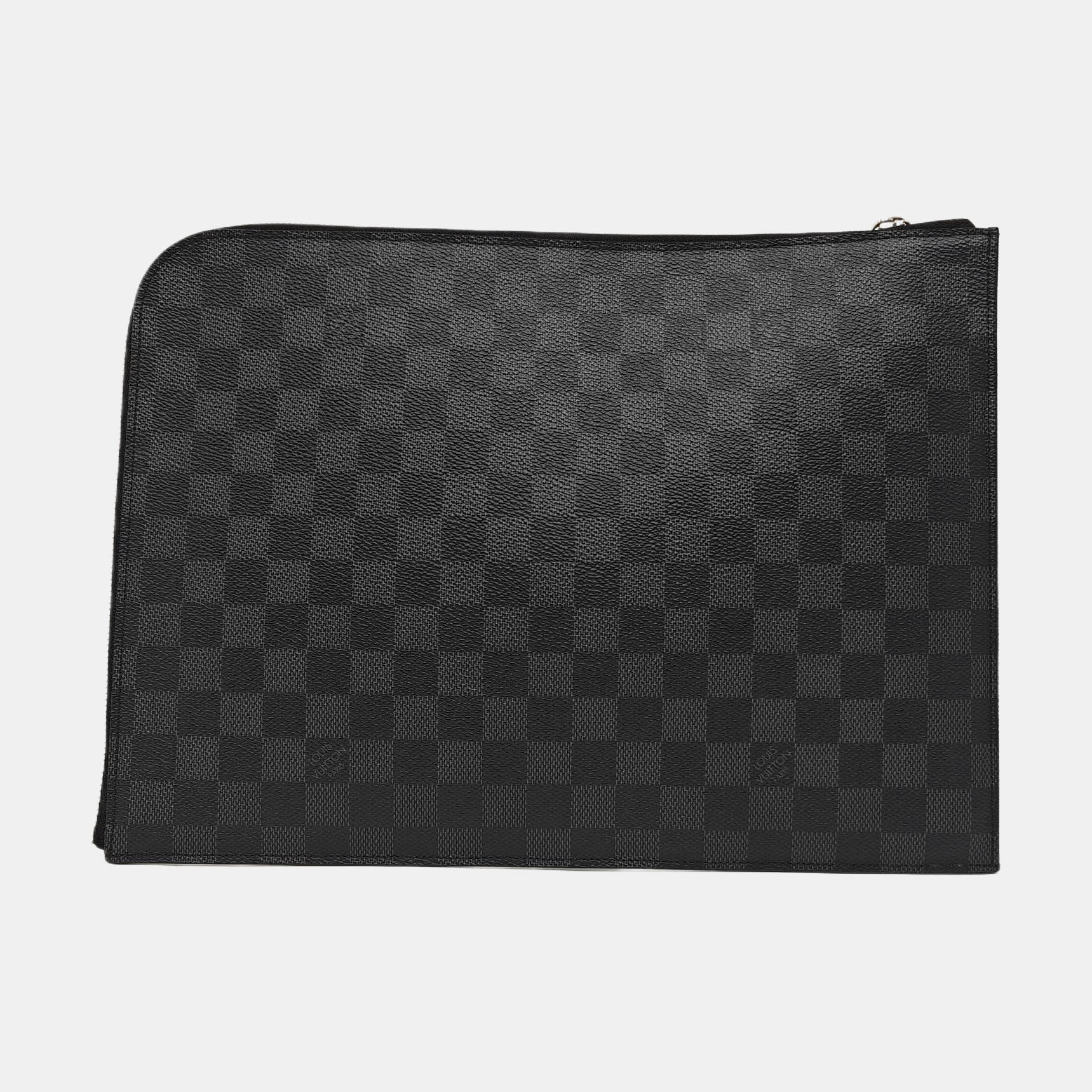 Damier Graphite Coated Canvas Clutch Gray