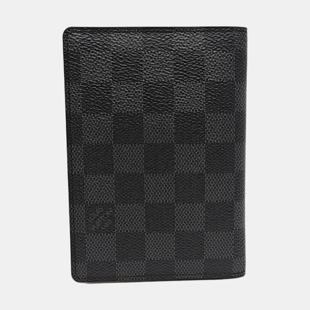 SMART Damier Graphite Coated Canvas Gray Card Holder