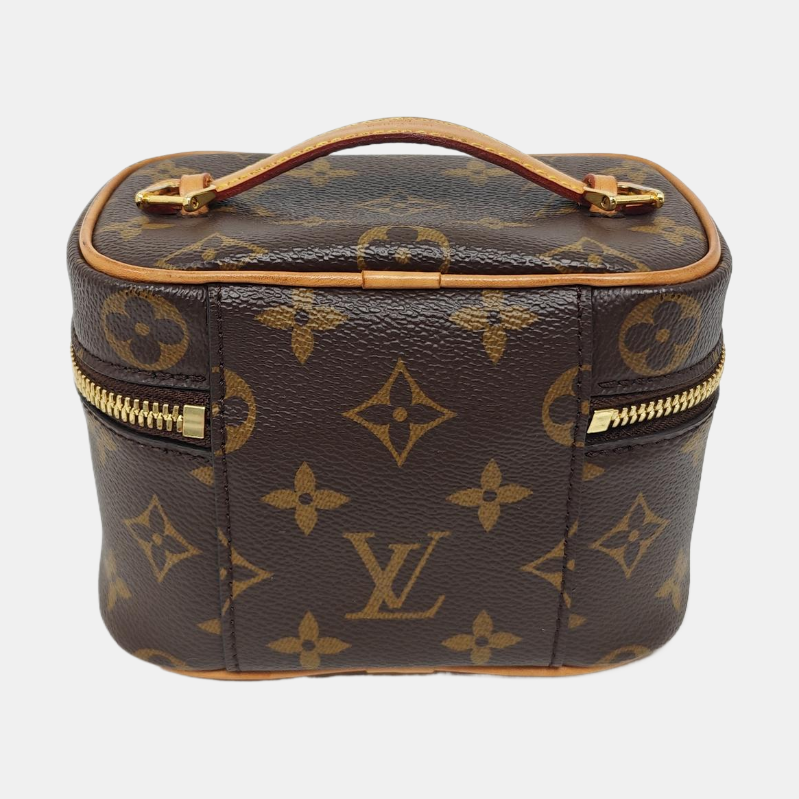 NICE Super Mini Monogram Coated Canvas Brown
