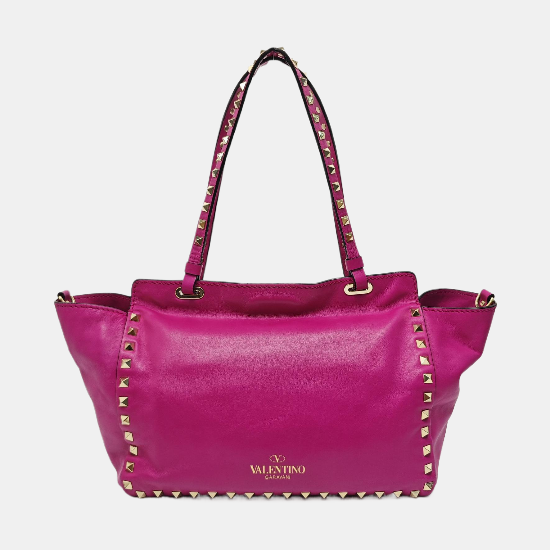 Rockstud Calfskin Purple