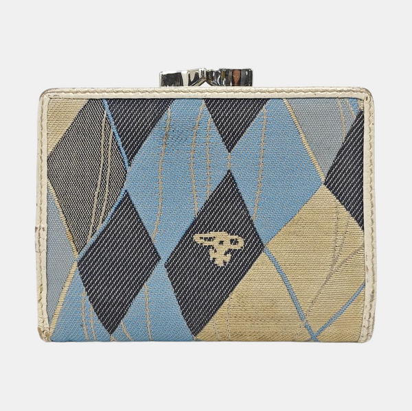 Fabric Wallet Blue