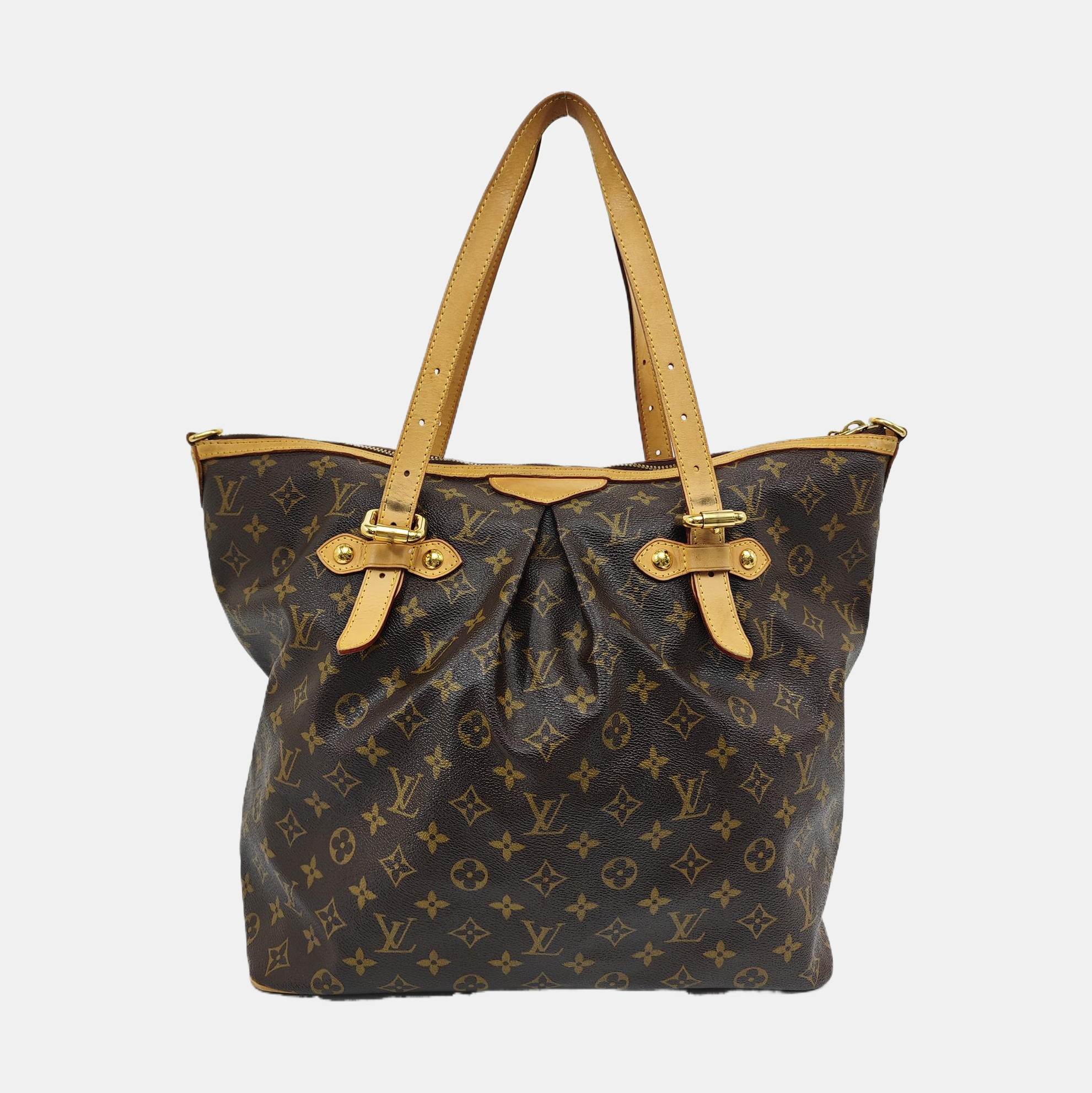 PALERMO GM Monogram Coated Canvas Brown