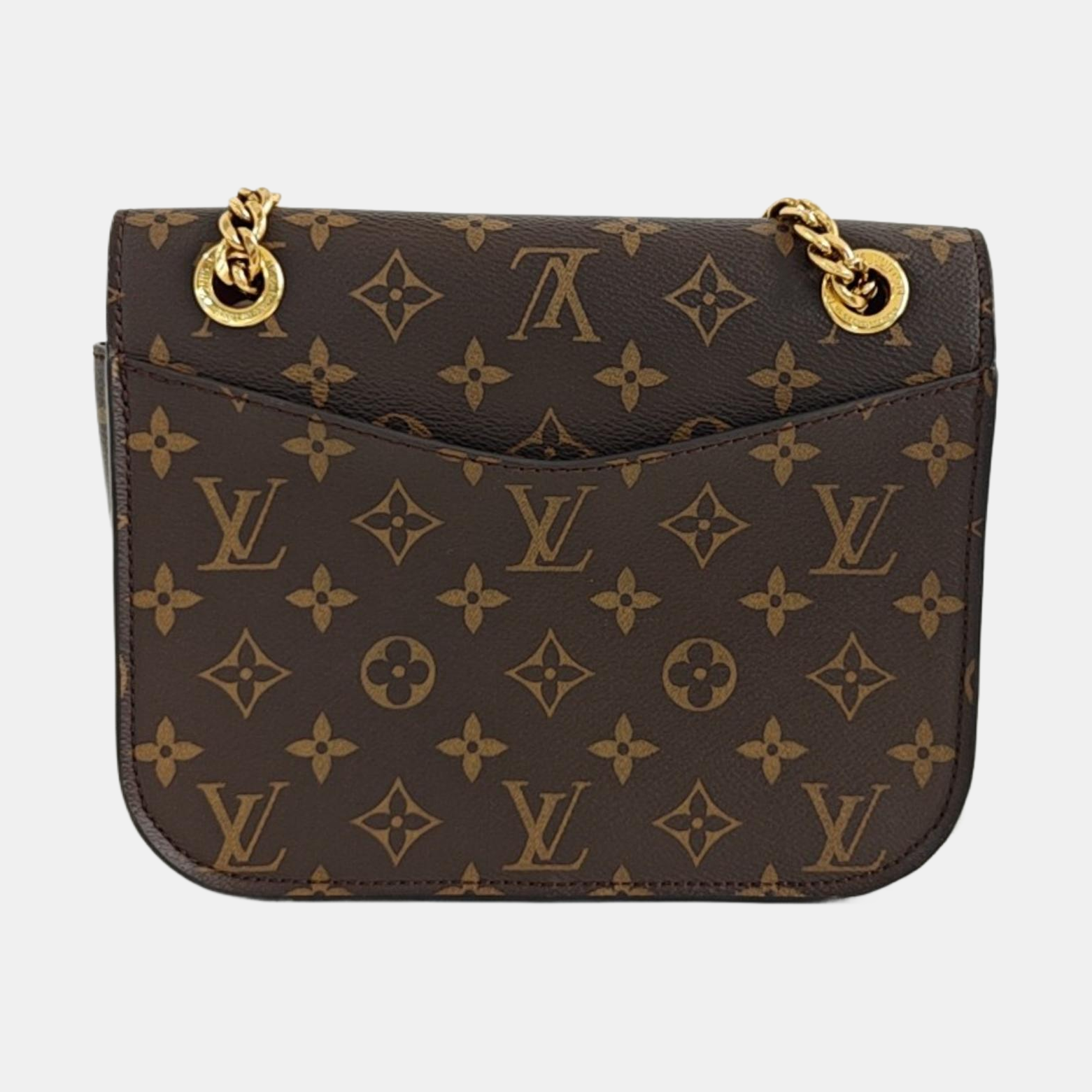 PASSY Monogram Coated Canvas Brown