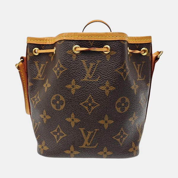 NÉONOÉ Nano Monogram Coated Canvas Brown