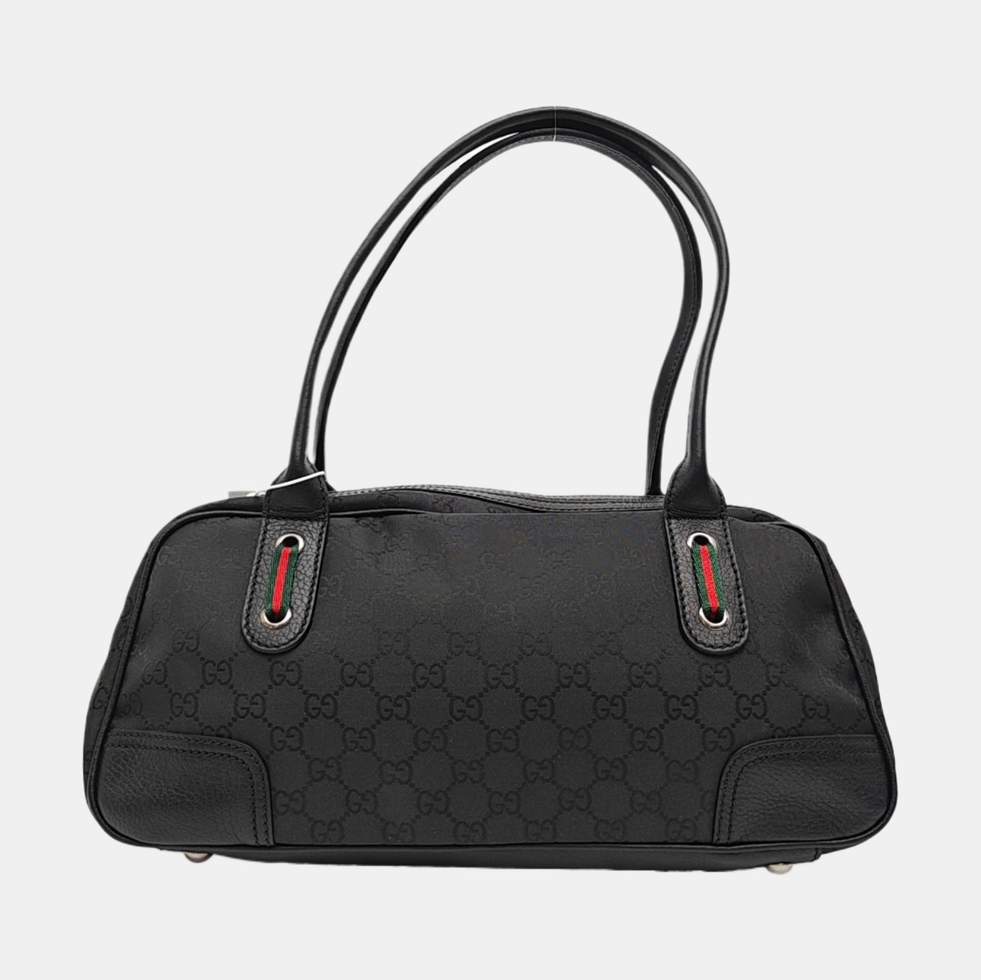Monogram Canvas Shoulder Bag Black