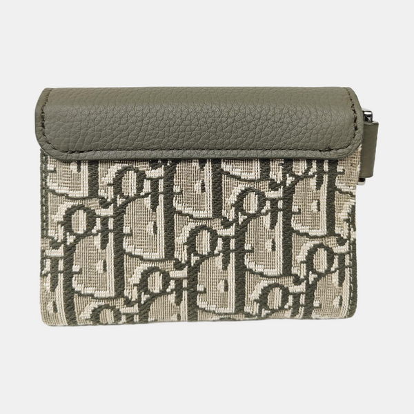 Saddle Mini Oblique Canvas Green