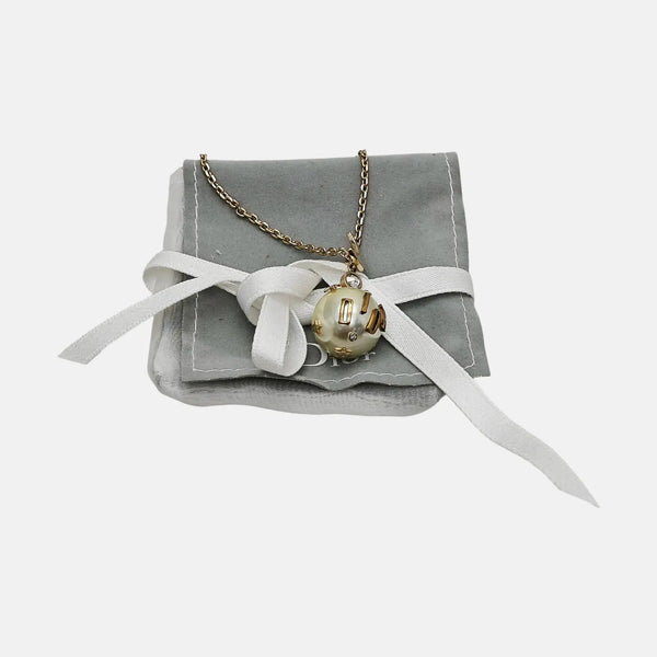 Twist Round Metal Gold Necklace