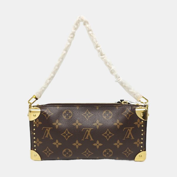 SLIM TRUNK Monogram Coated Canvas Brown