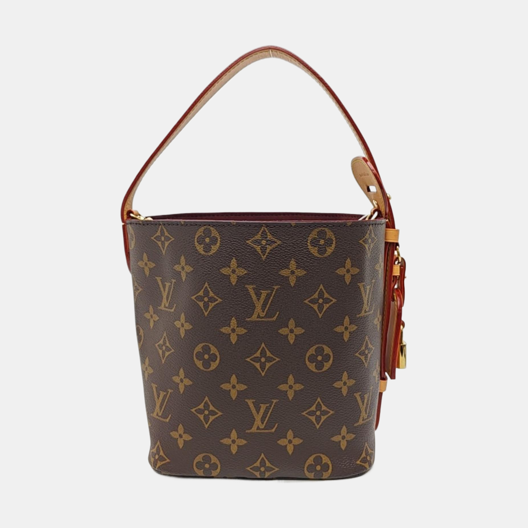 ALL IN BB Monogram Coated Canvas Brown