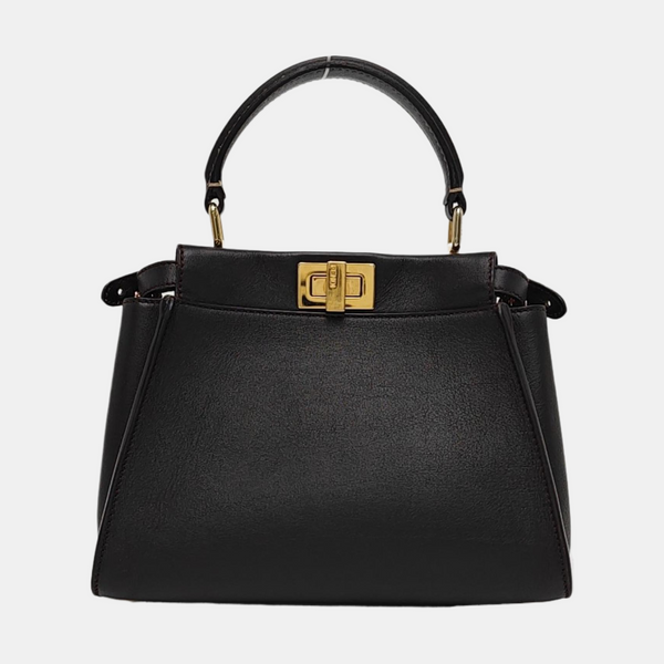 Peekaboo Mini Lambskin Black