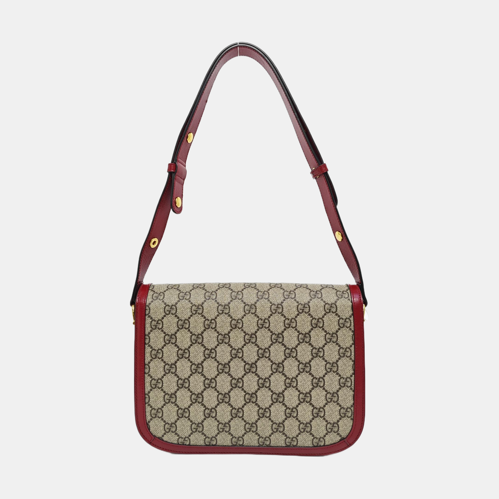 Horsebit 1955 Small Monogram Coated Canvas Beige