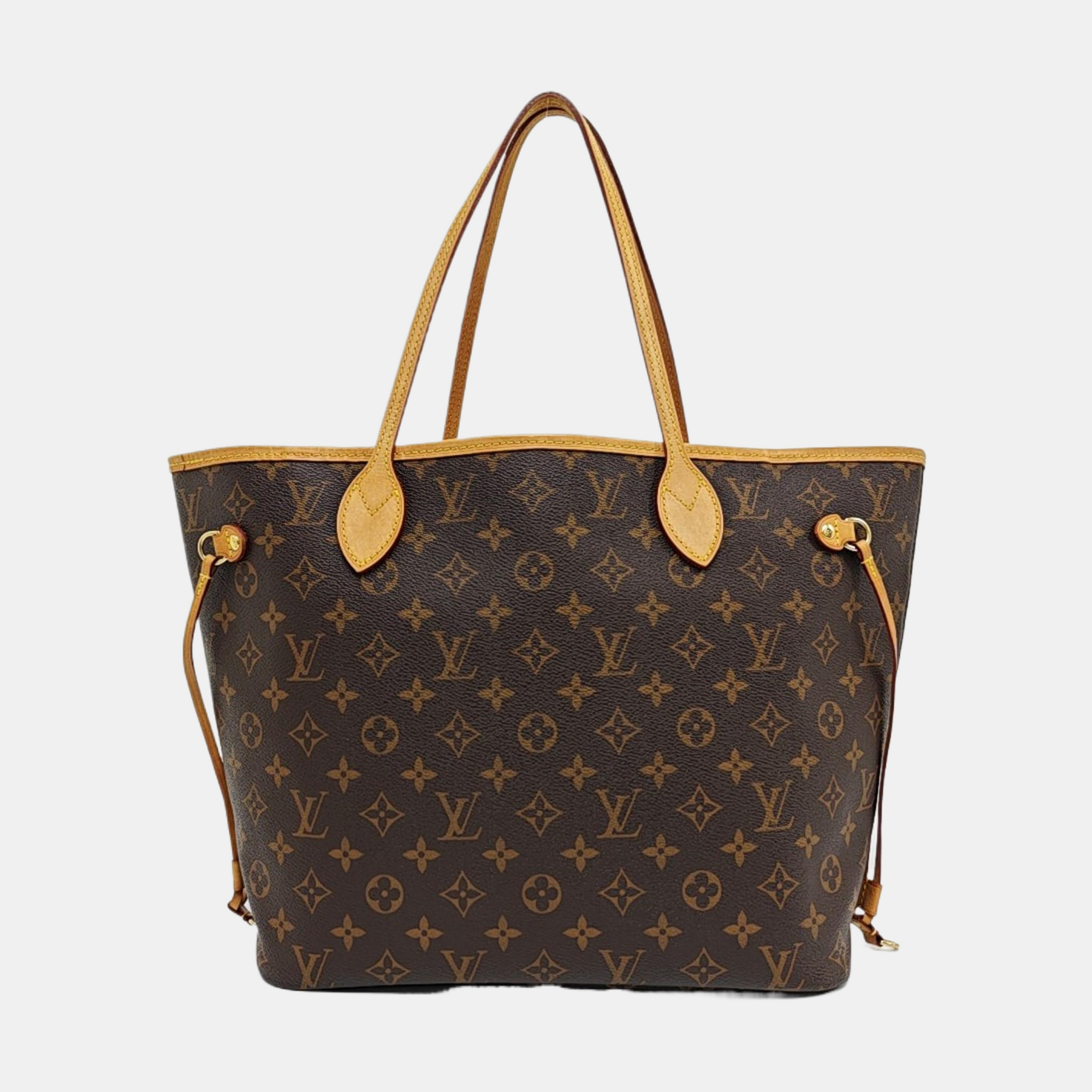 NEVERFULL MM Monogram Coated Canvas Brown