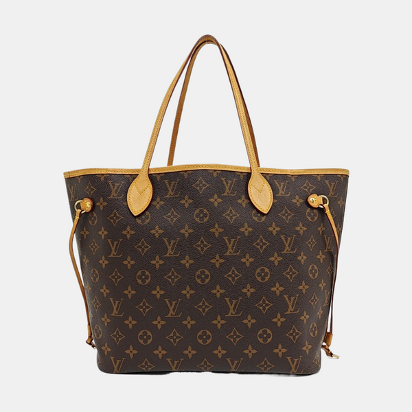 NEVERFULL MM Monogram Coated Canvas Brown