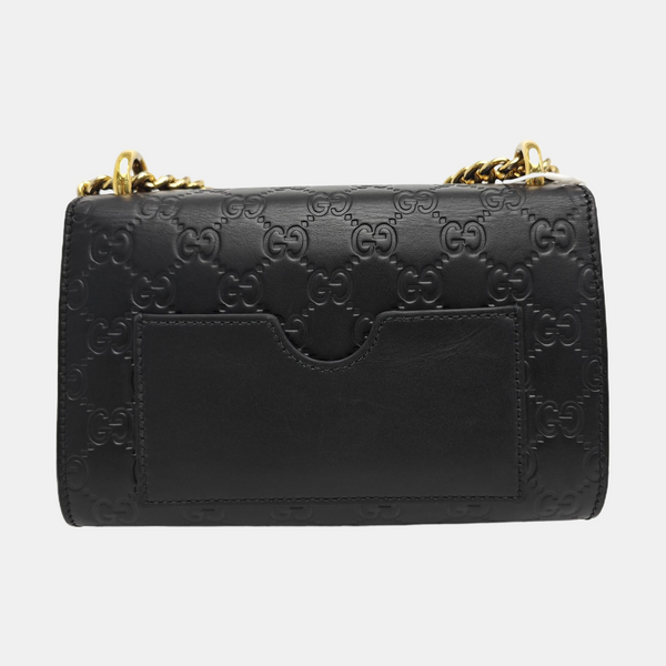 Padlock Small Monogram Calfskin Black