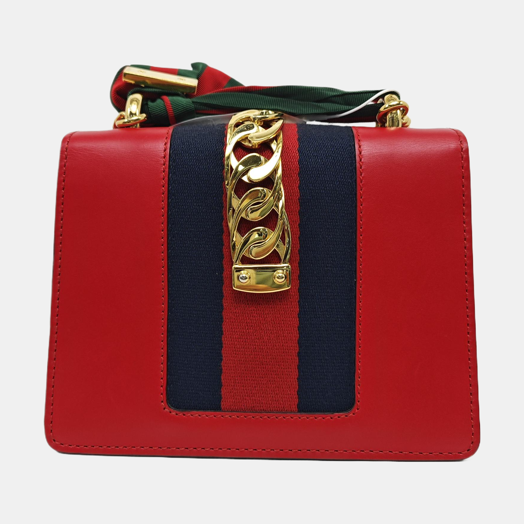 Sylvie Mini Calfskin Red