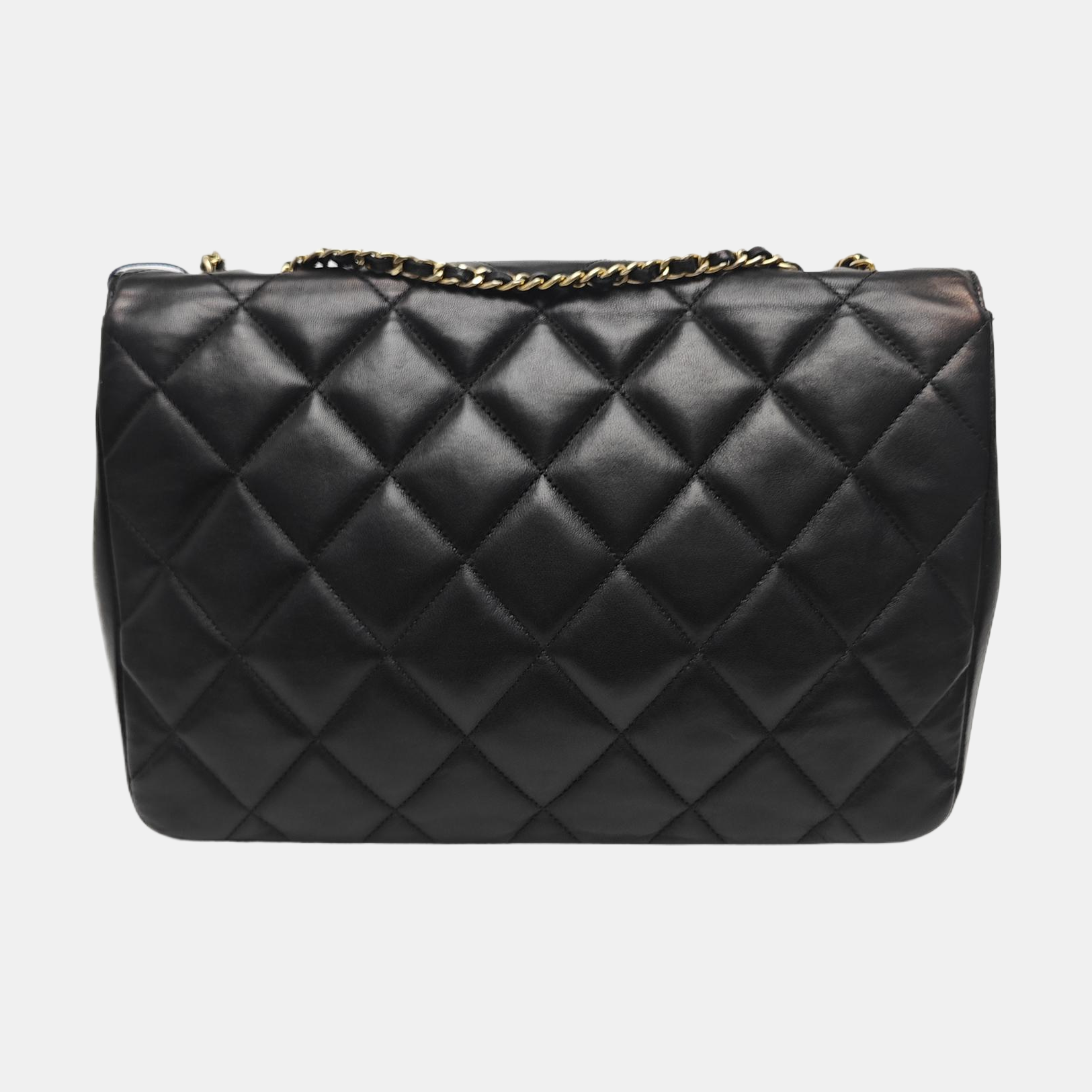 Quilted Lambskin Shoulder Bag Black