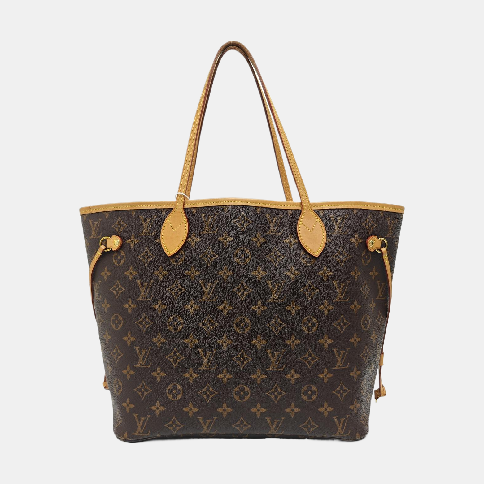 NEVERFULL MM Monogram Coated Canvas Brown