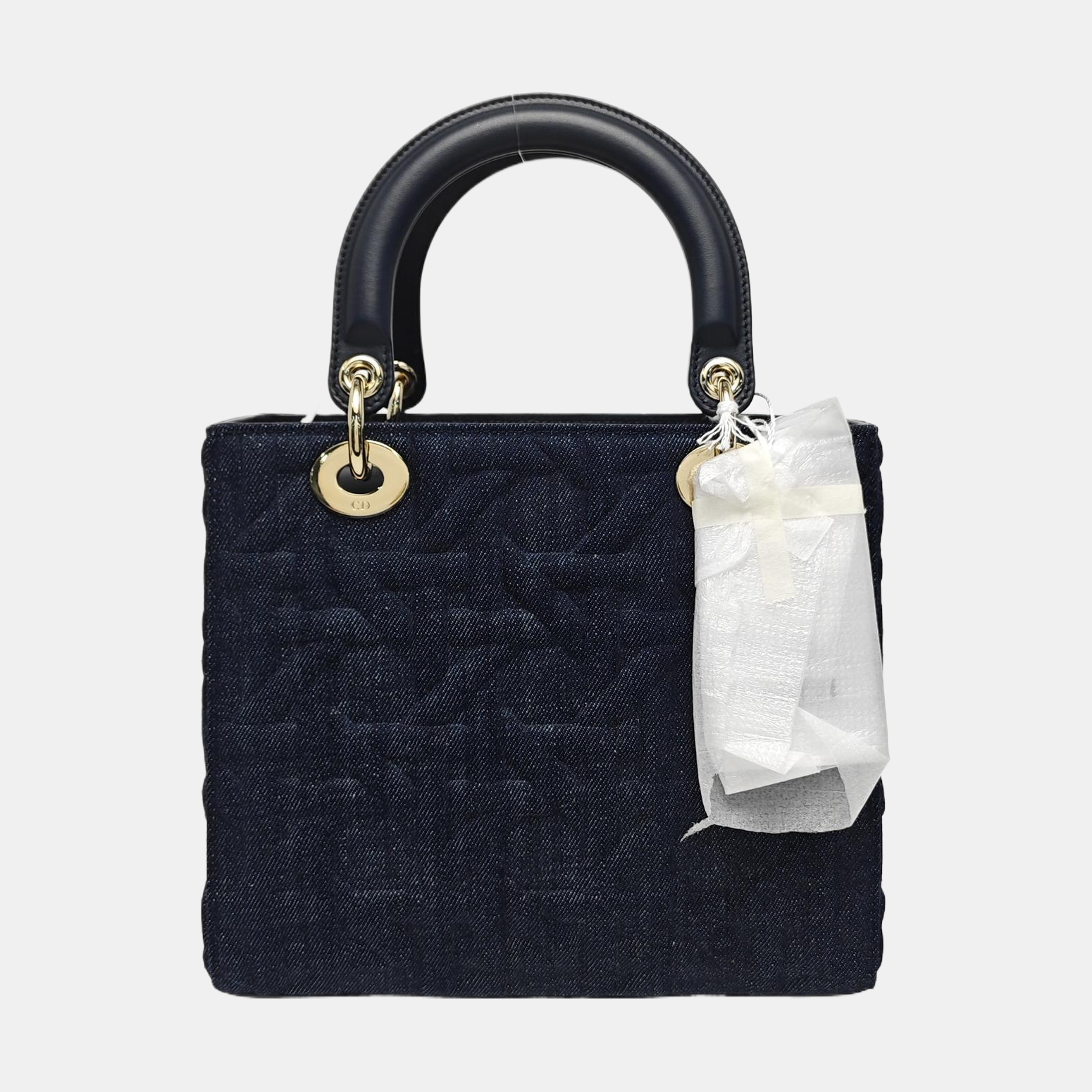 Lady Dior Medium Quilted Denim Blue