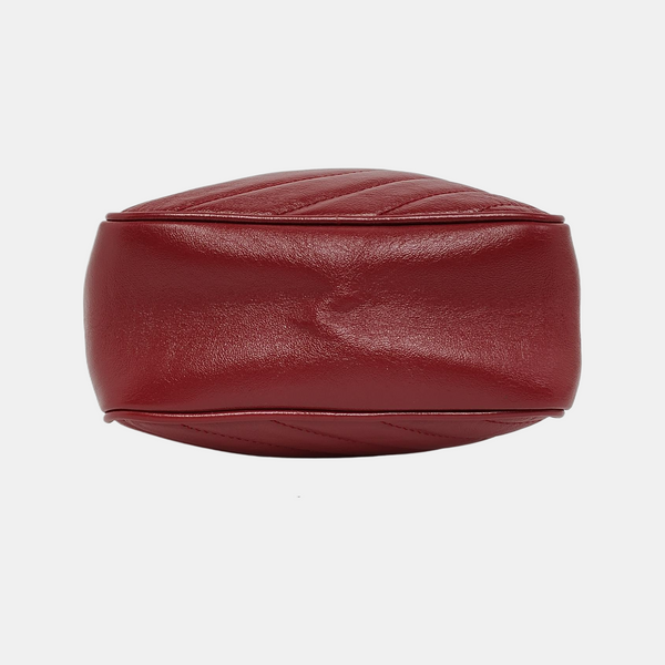 GG Marmont Mini Quilted Calfskin Red