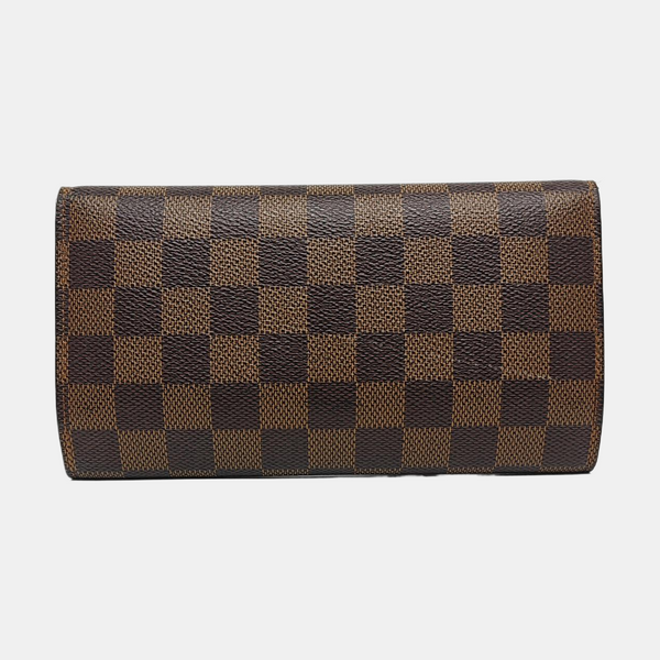 JOSÉPHINE Damier Ebene Coated Canvas Brown Wallet