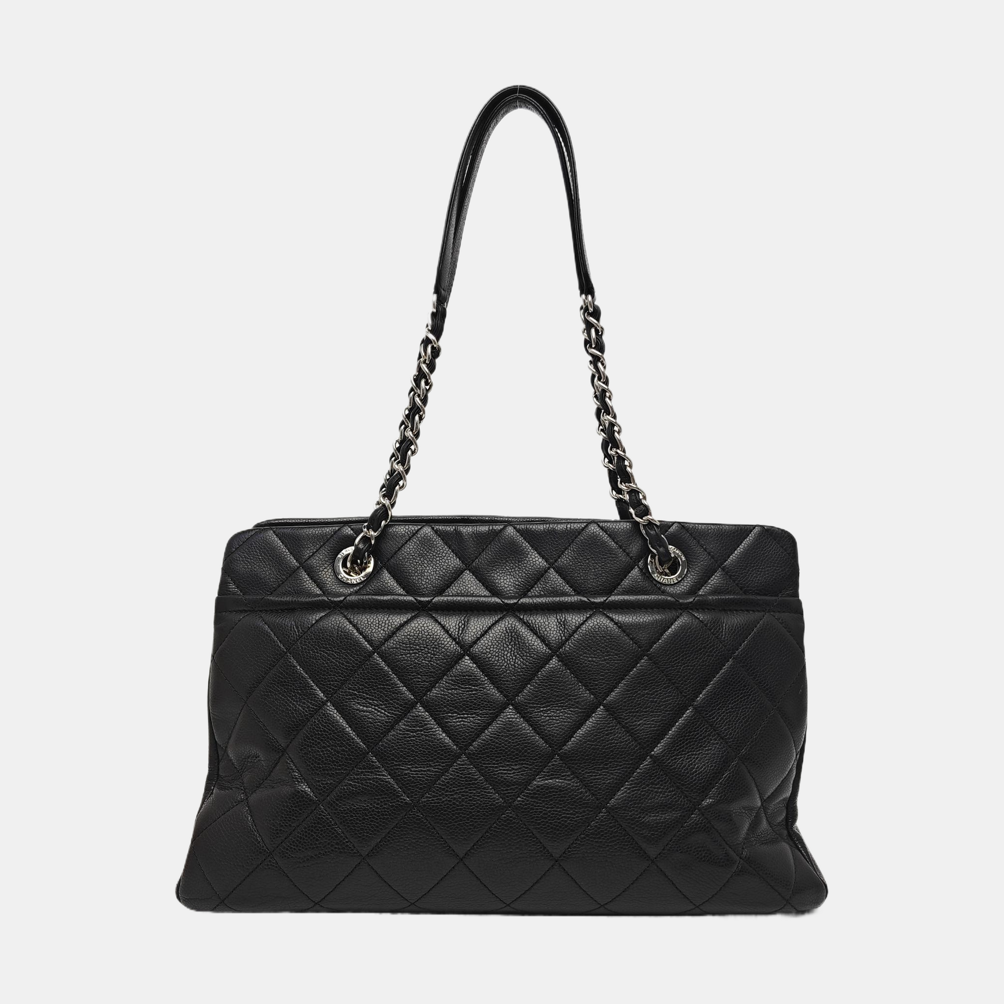 CC TIMELESS SOFT Quilted Grained Calfskin Black