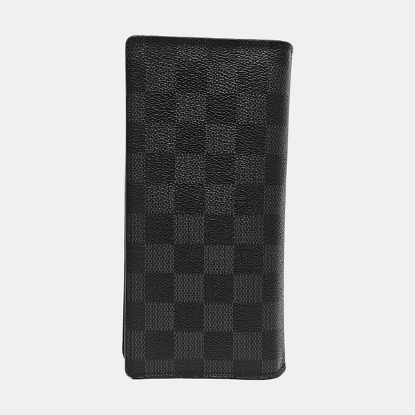 BRAZZA Damier Graphite Coated Canvas Black Wallet