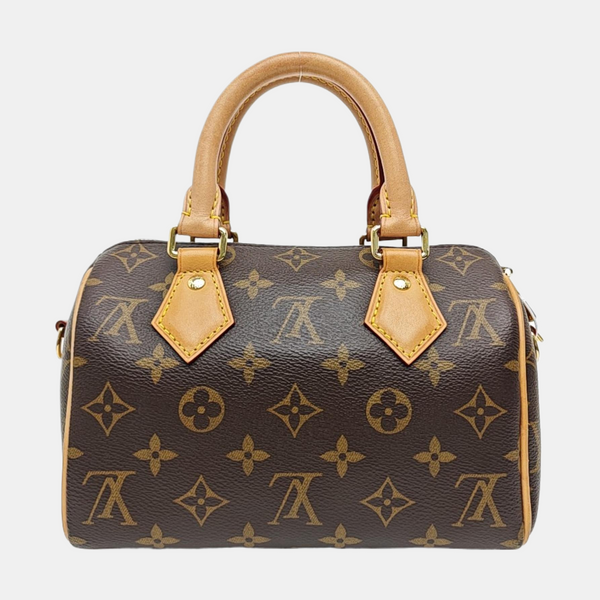 SPEEDY 20 Monogram Coated Canvas Brown