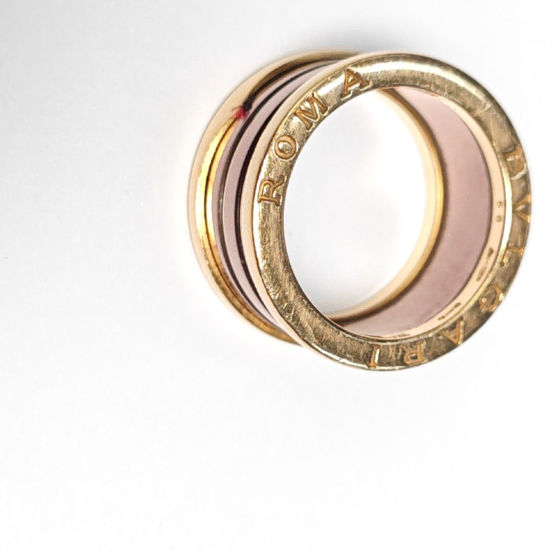 B.ZERO1 18k Rose Gold Ring EU 56