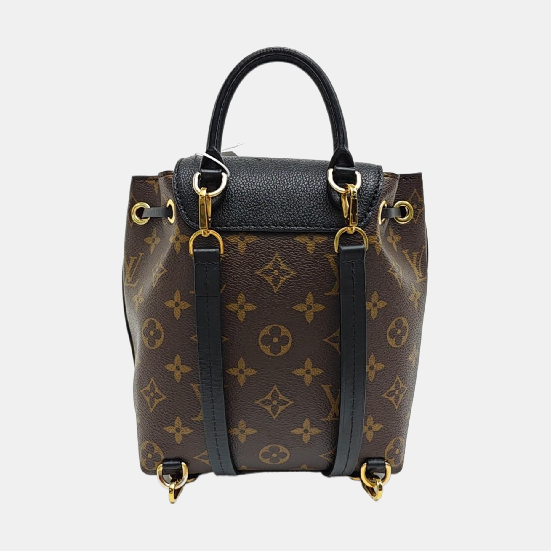 MONTSOURIS BB Monogram Coated Canvas Brown
