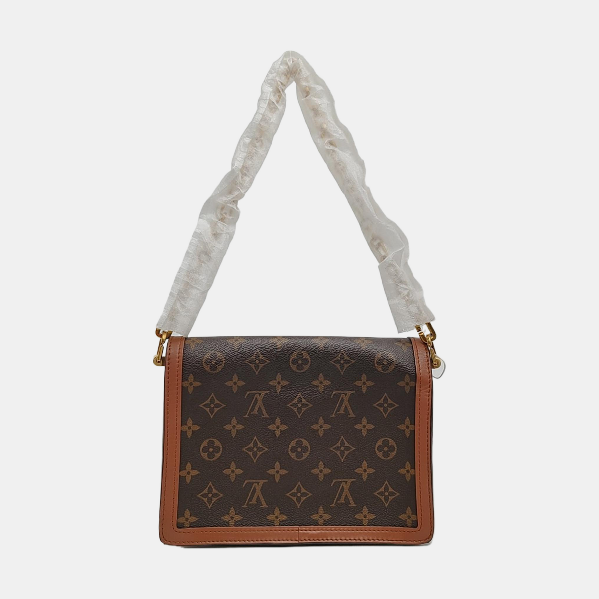 DAUPHINE MM Monogram Coated Canvas Brown