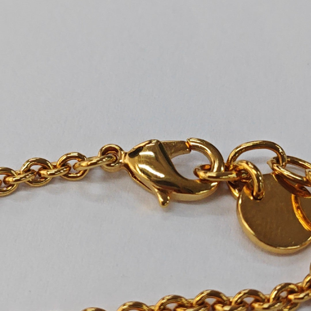 Petit CD Metal Gold Necklace