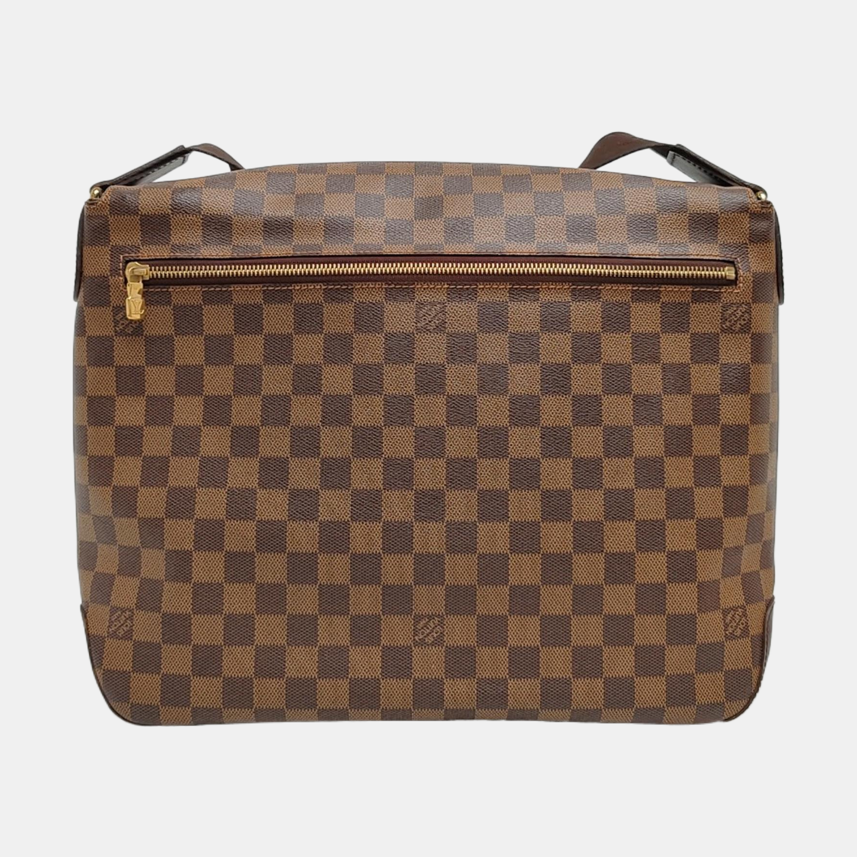 SPENCER Damier Ebene Coated Canvas Brown