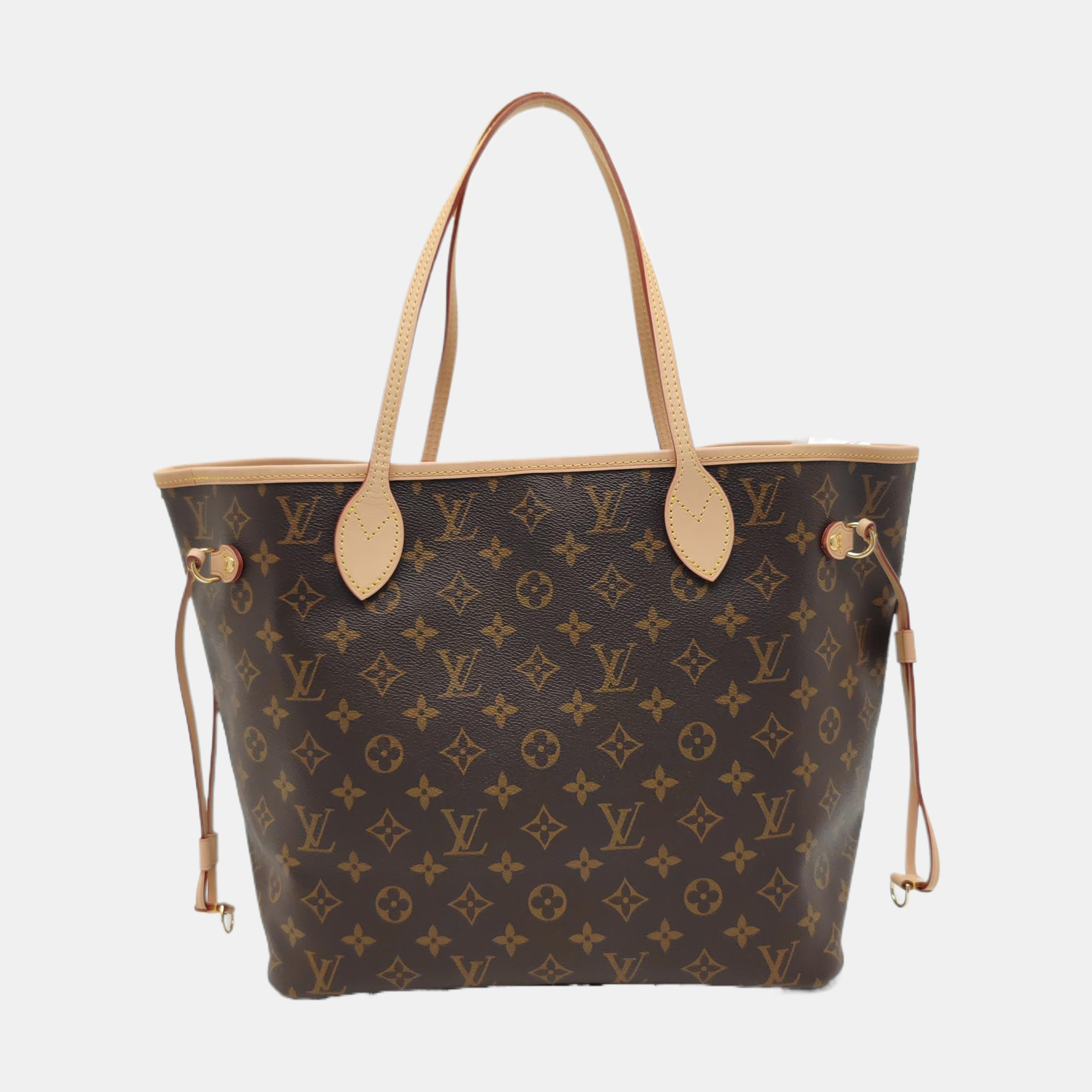 NEVERFULL MM Monogram Coated Canvas Brown