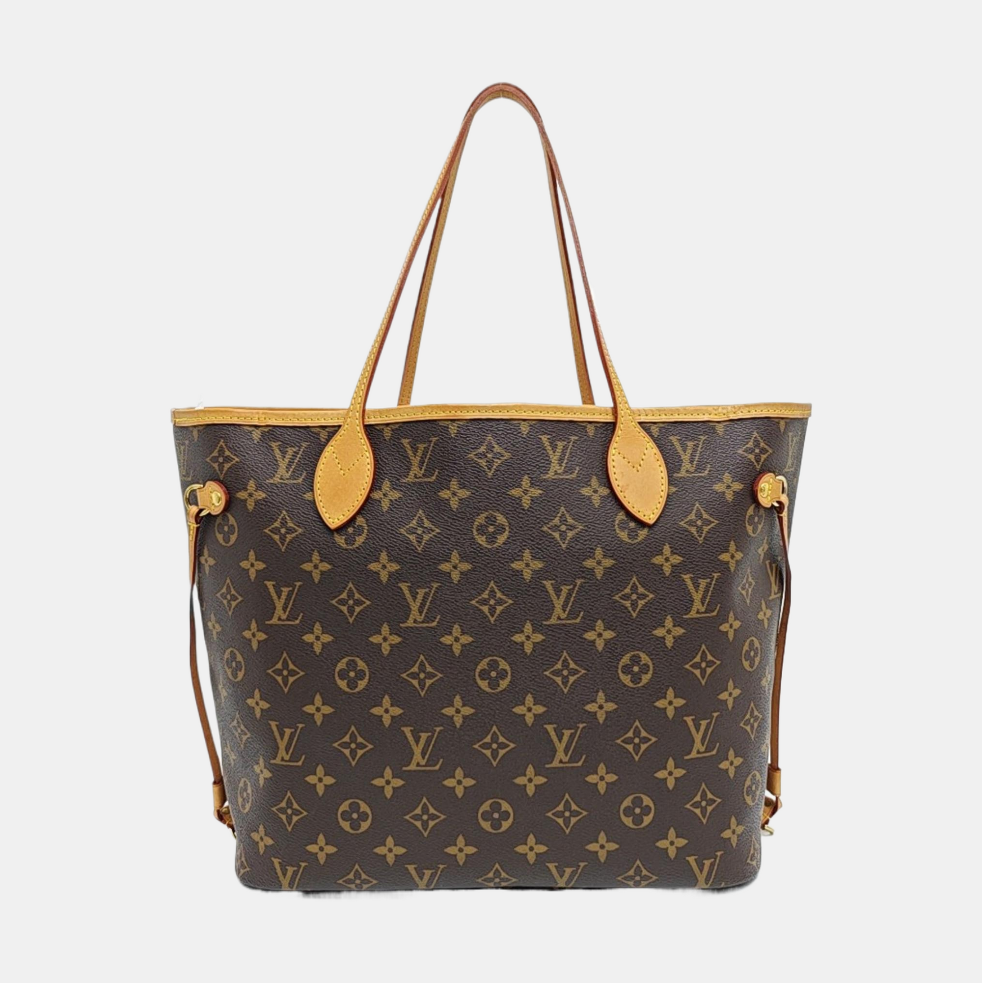 NEVERFULL MM Monogram Coated Canvas Brown