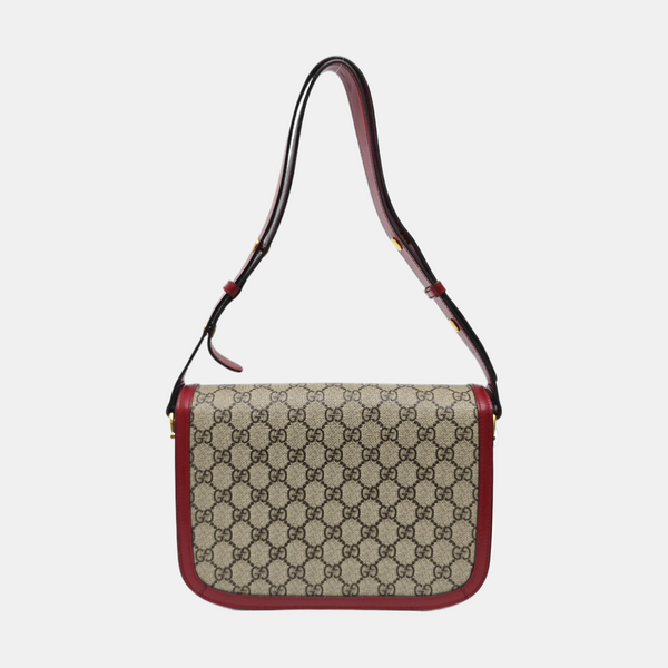 Horsebit 1955 Small Monogram Coated Canvas Beige