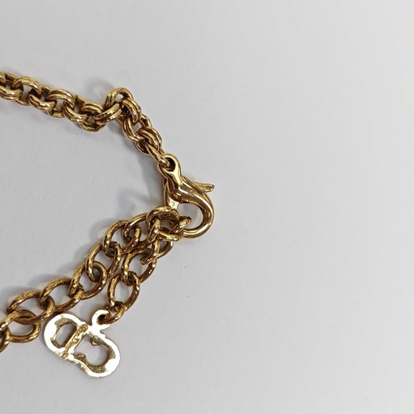 Petit CD Metal Gold Necklace