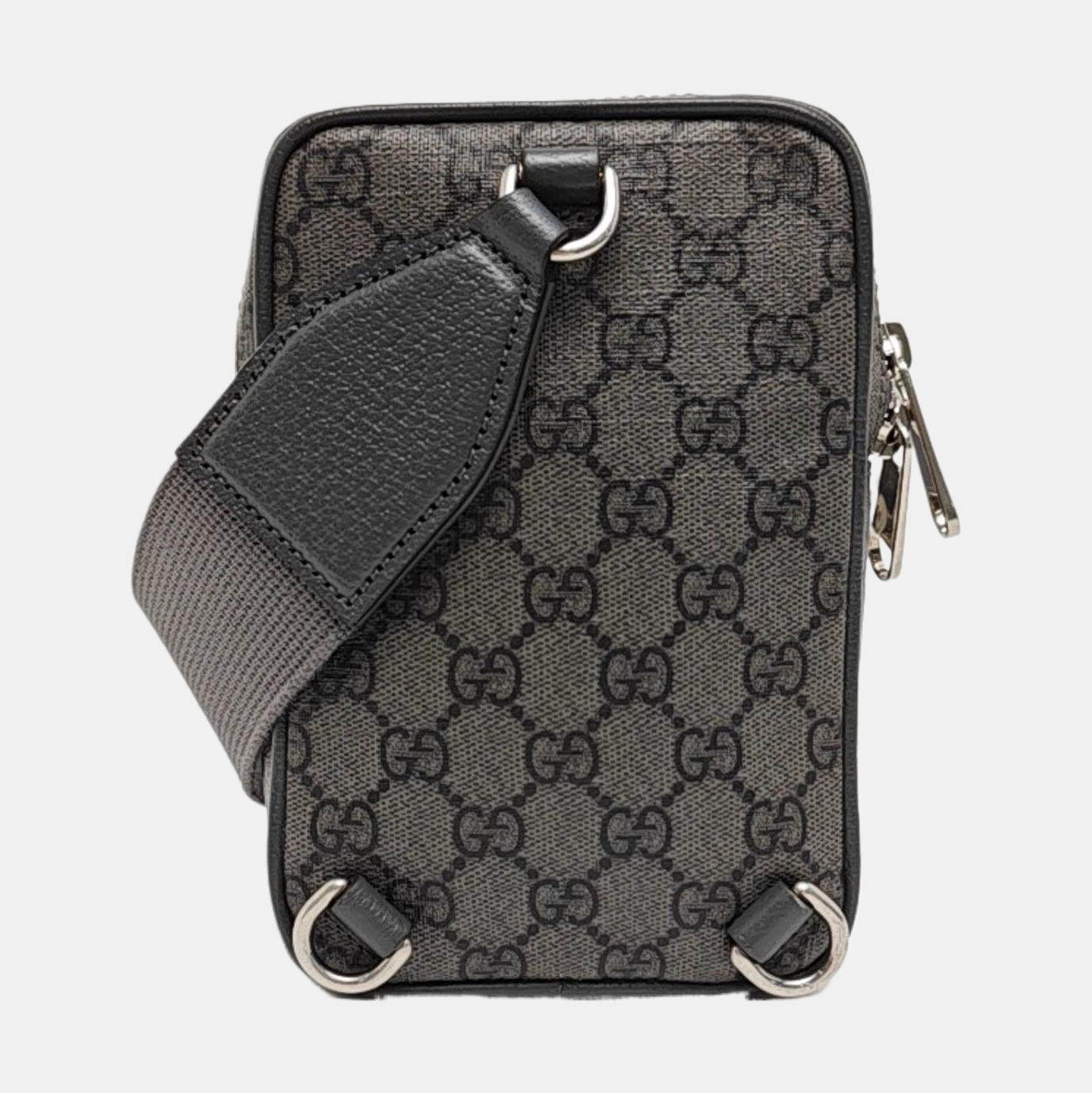 Ophidia Mini Monogram Coated Canvas Gray