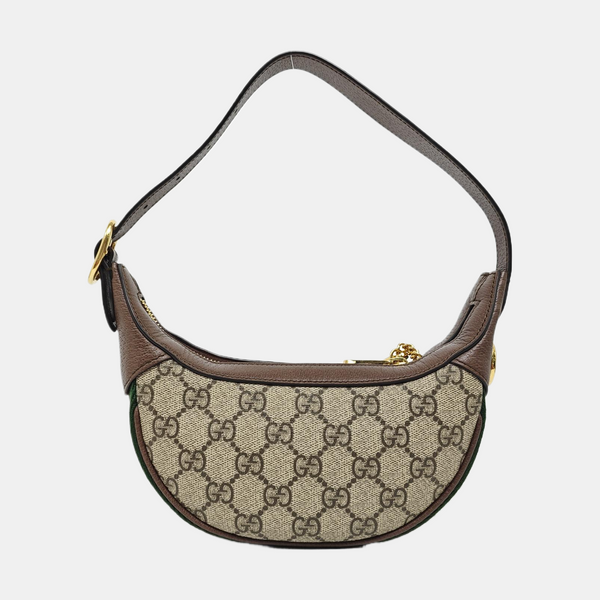 Ophidia Mini Monogram Coated Canvas Beige