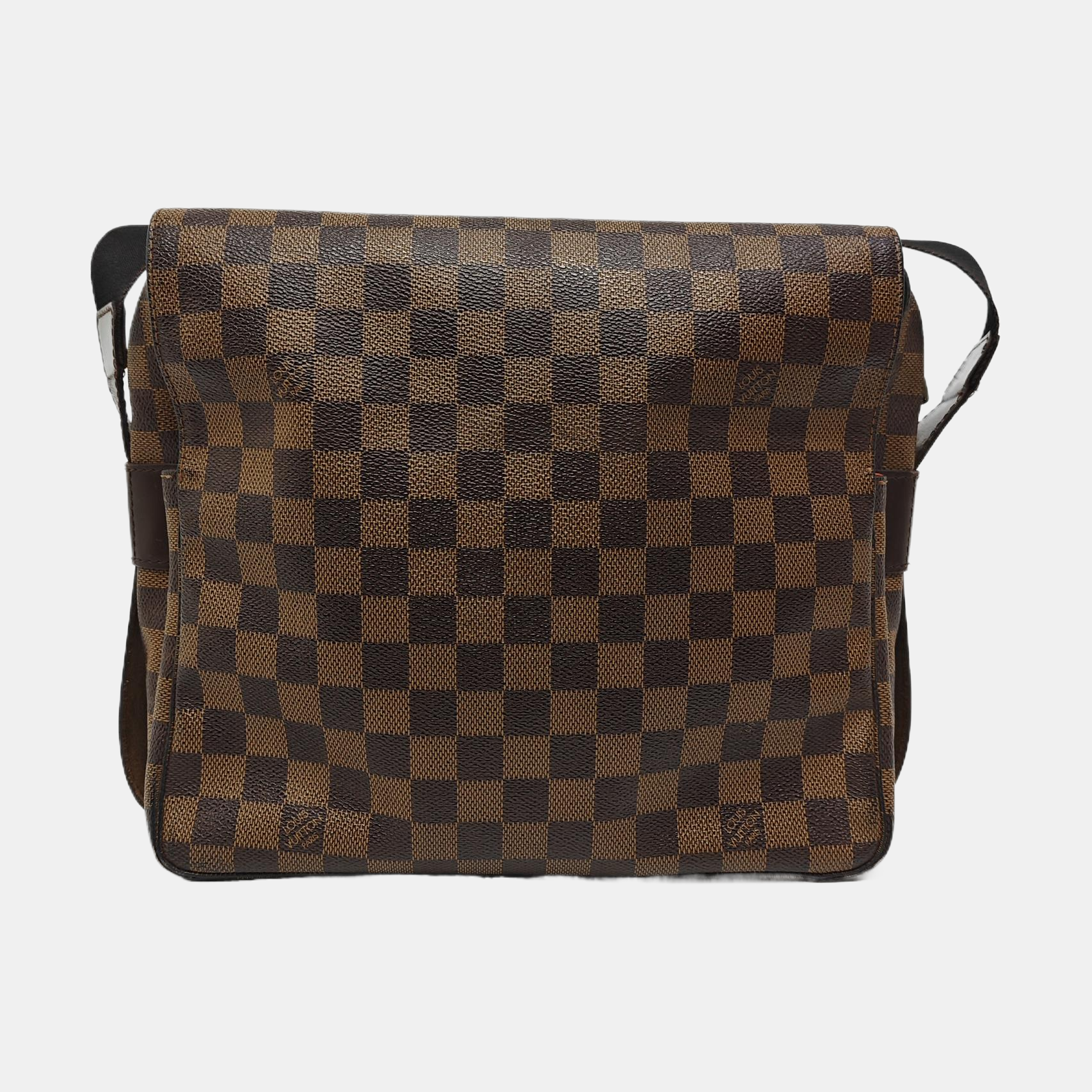 DISTRICT MM Damier Ebene Coated Canvas Brown