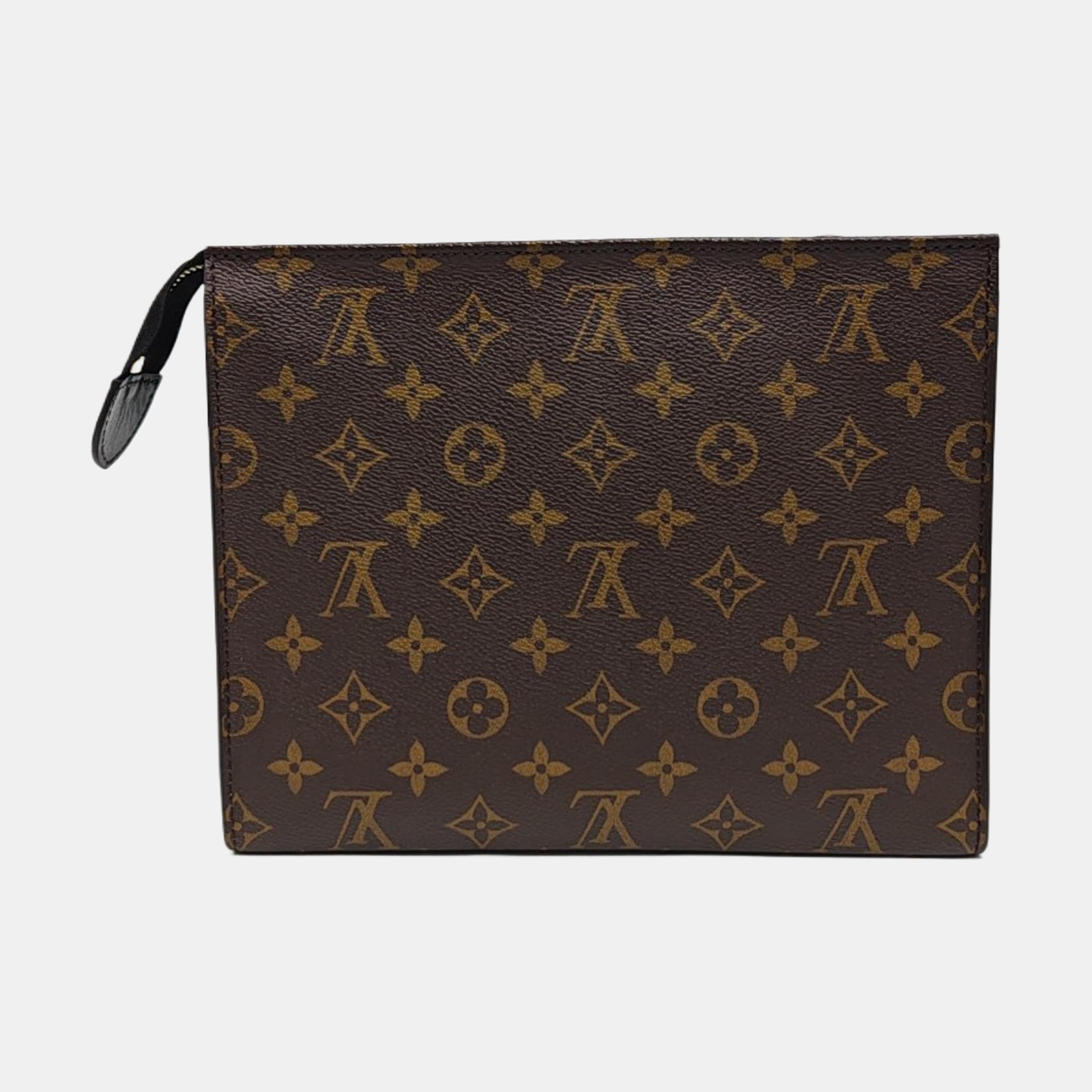 TOILET POCKET 26 Monogram Coated Canvas Brown