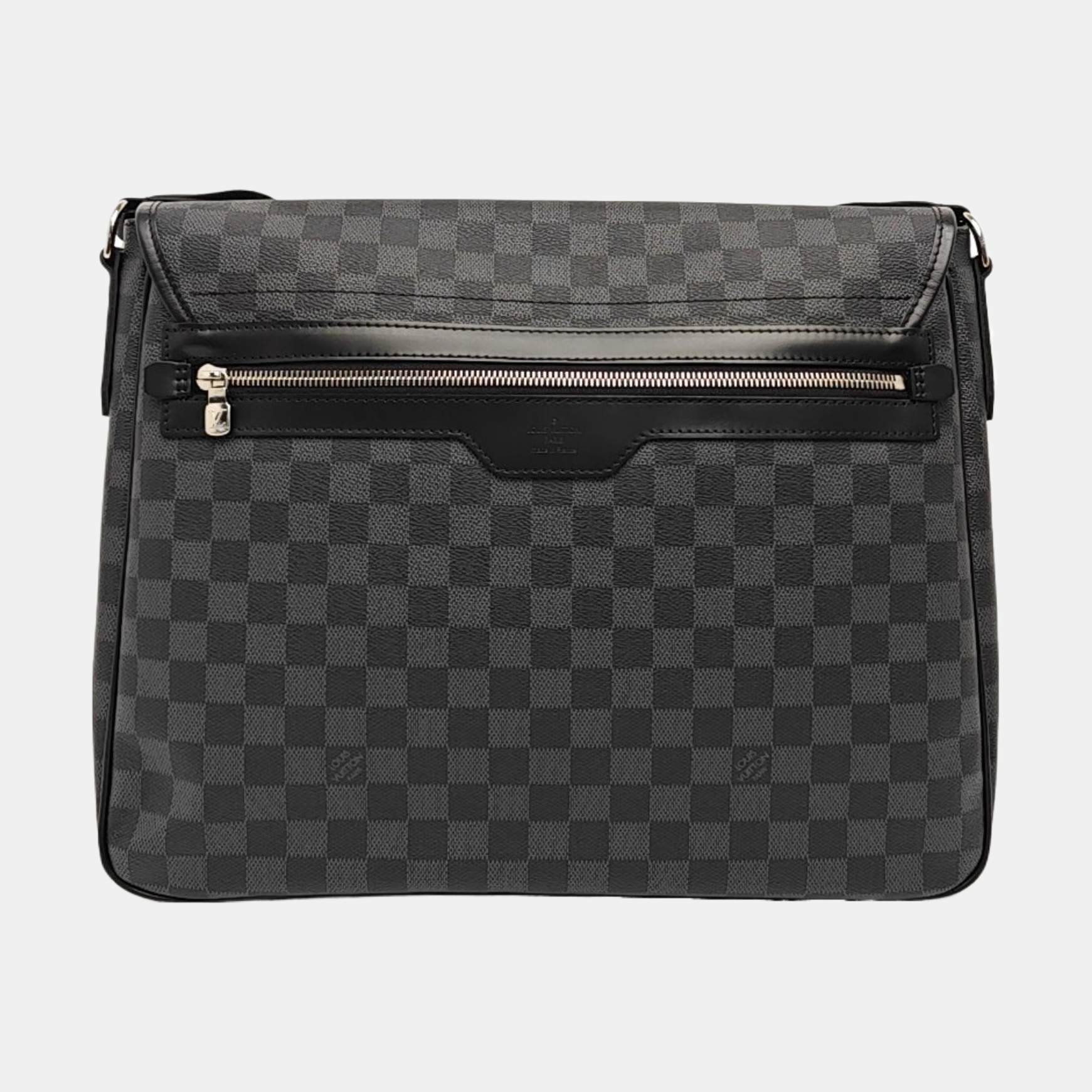 DANIEL GM Damier Graphite Coated Canvas Gray