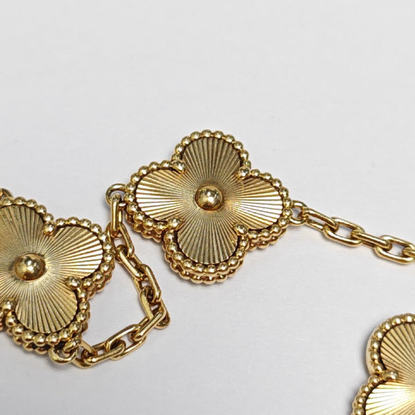 Vintage Alhambra 18k Gold Bracelet