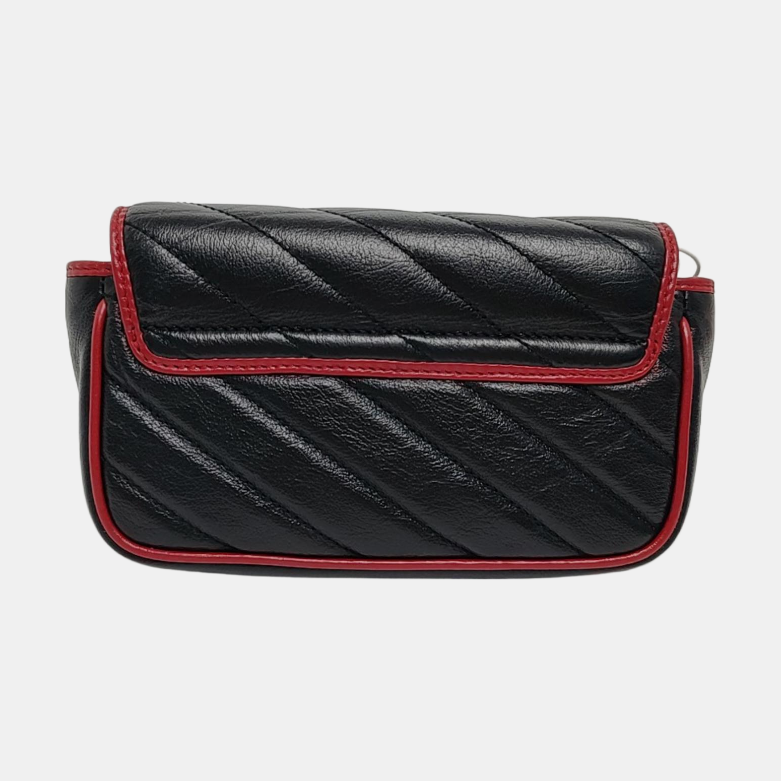 GG Marmont Super Mini Quilted Calfskin Black