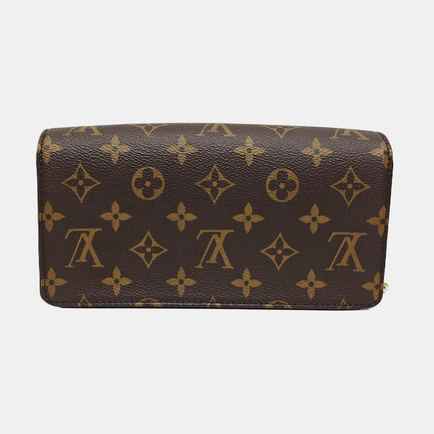 Lily Monogram Coated Canvas Brown