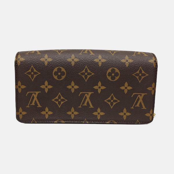 Lily Monogram Coated Canvas Brown