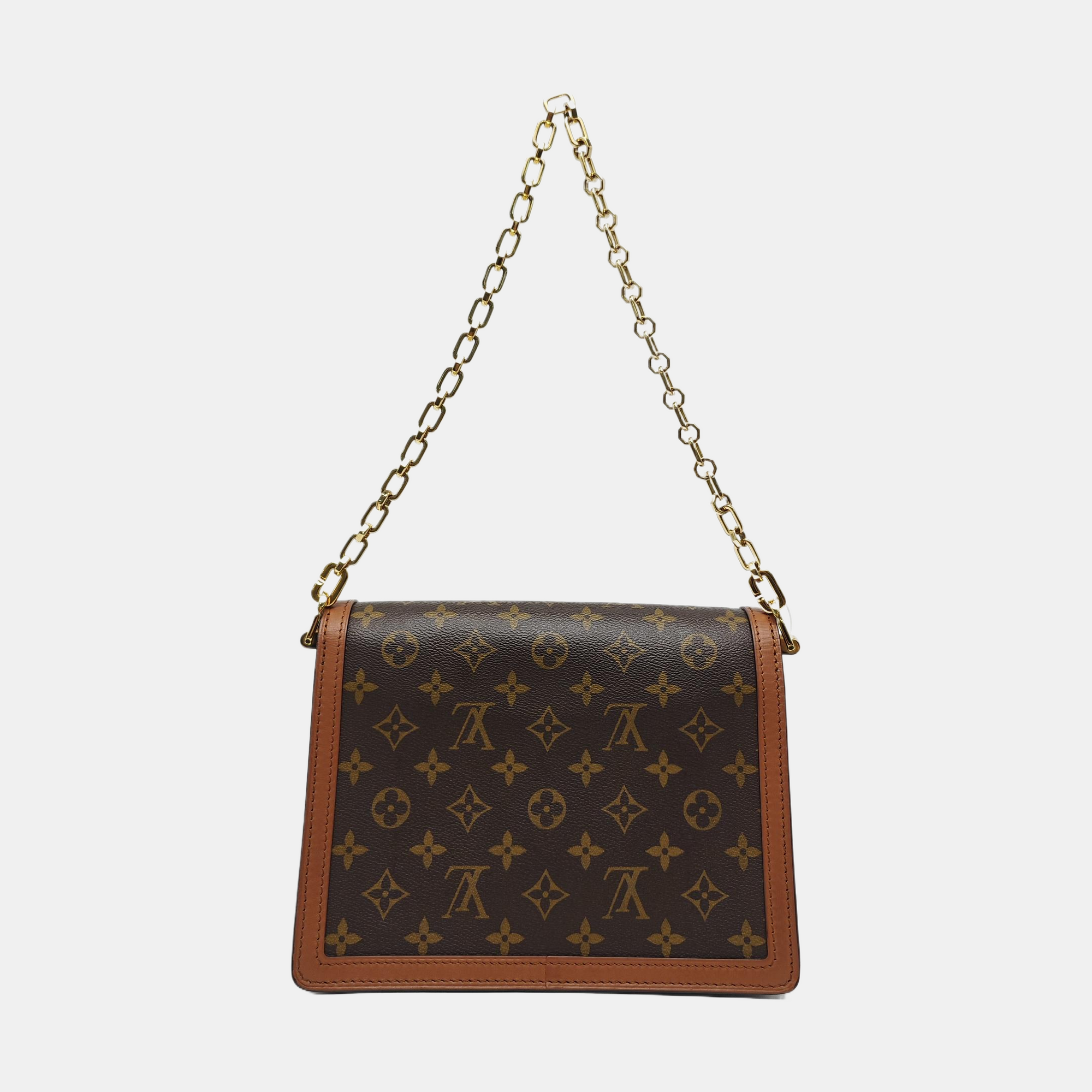DAUPHINE MM Monogram Coated Canvas Brown